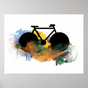 estilo de arte de grafitti en bicicleta genial