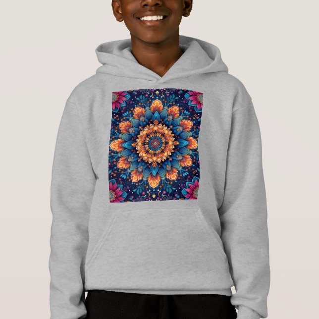 Estilo de arte digital de flor de mandala-23907 (Anverso)