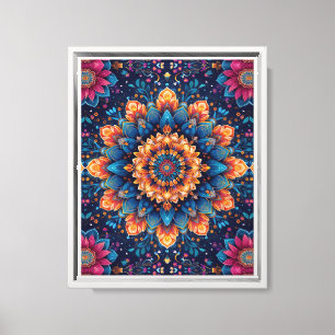 Estilo de arte digital de flor de mandala-23907
