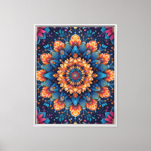 Estilo de arte digital de flor de mandala-23907