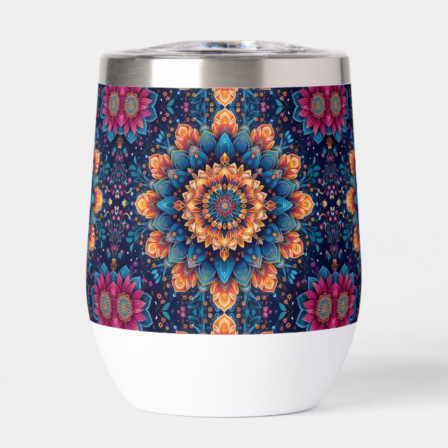 Estilo de arte digital Mandala Flower 23907. (Frente)