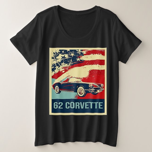 Estilo de arte pop Corvette C1 de 1962  (Anverso del diseño)
