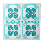 Estilo de Azulejos de color turquesa intrincado<br><div class="desc">Inspiradas en las baldosas portuguesas,  estas baldosas de cerámica turquesa son una gran adición a cualquier cocina,  cuarto de baño o comedor. Hermoso como chasquidos o piezas de acento.</div>