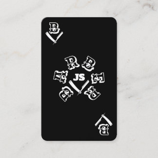 Estilo de barbería de tarjetas de aire opuesto