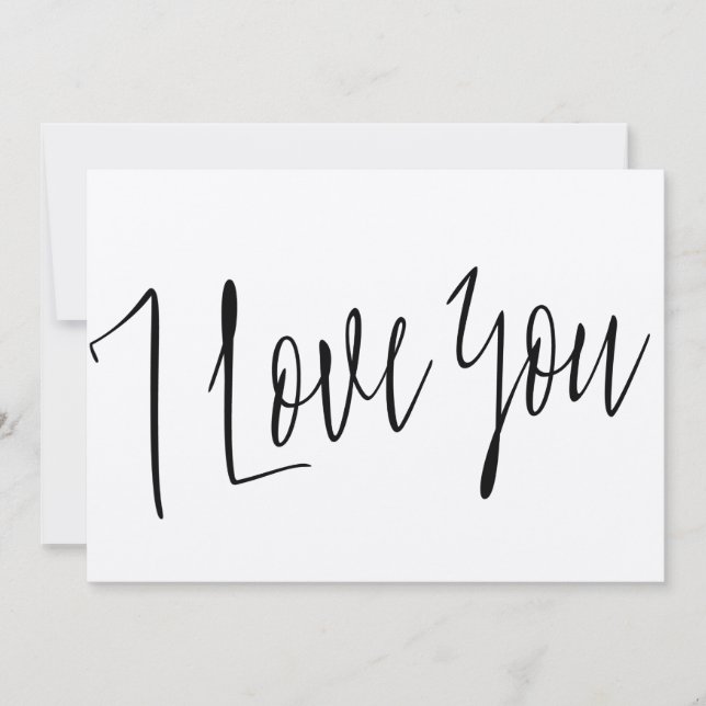 Estilo de caligrafía de Moda moderna "Te amo" (Anverso)