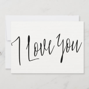 Estilo de caligrafía de Moda moderna "Te amo"