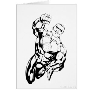 Estilo de cómic - Volando hacia arriba, negro y bl