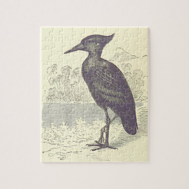 Estilo de cosecha, rompecabezas de pájaro permanen (Vertical)