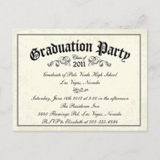 Estilo de diploma de invitación a graduación