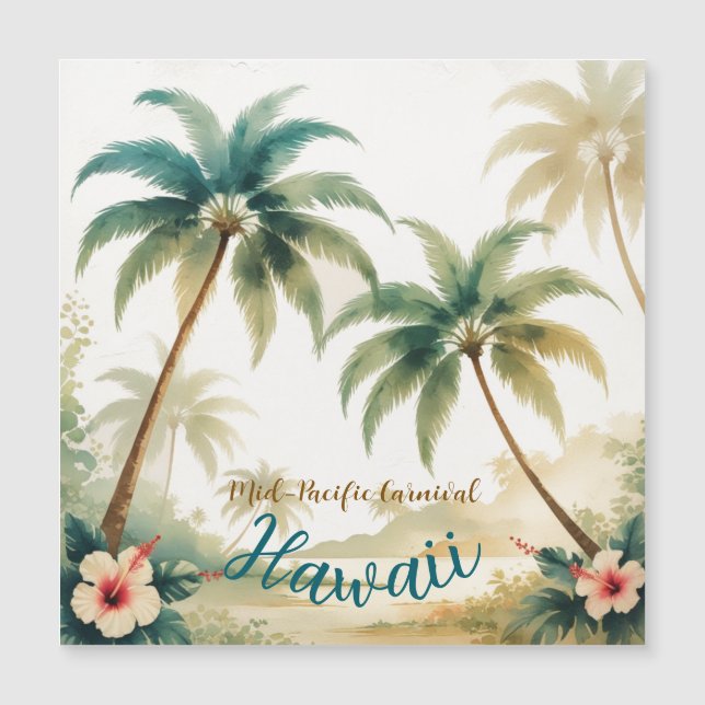 Estilo de época Hawai Viajes Honolulu (Anverso)