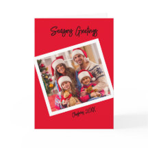 Estilo de foto retro, tarjeta plegada de 5" x 7"