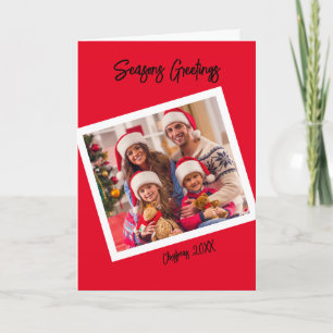Estilo de foto retro, tarjeta plegada de 5" x 7"