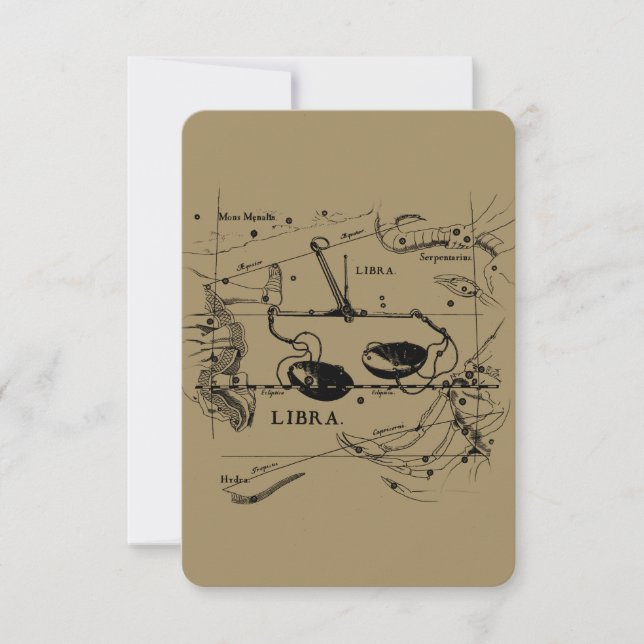 Estilo de Hevelius de la Constelación de Libra Vin (Anverso)