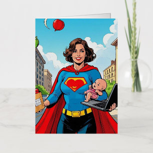 Estilo de historietas "Super Mom" Retro