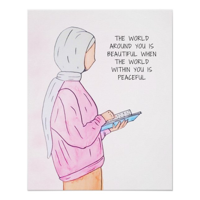 Estilo de impresión de arte acuático islámico 2 (Anverso)