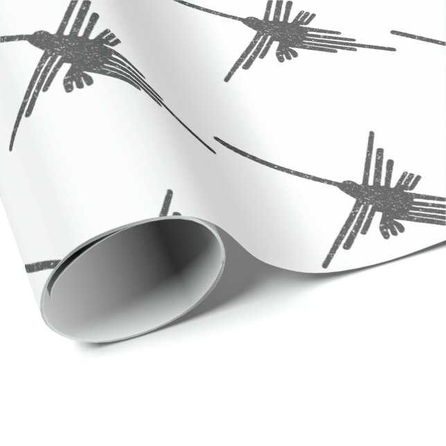 Estilo de impresión de papel antiguo de Hummingbir (Esquina del rollo)