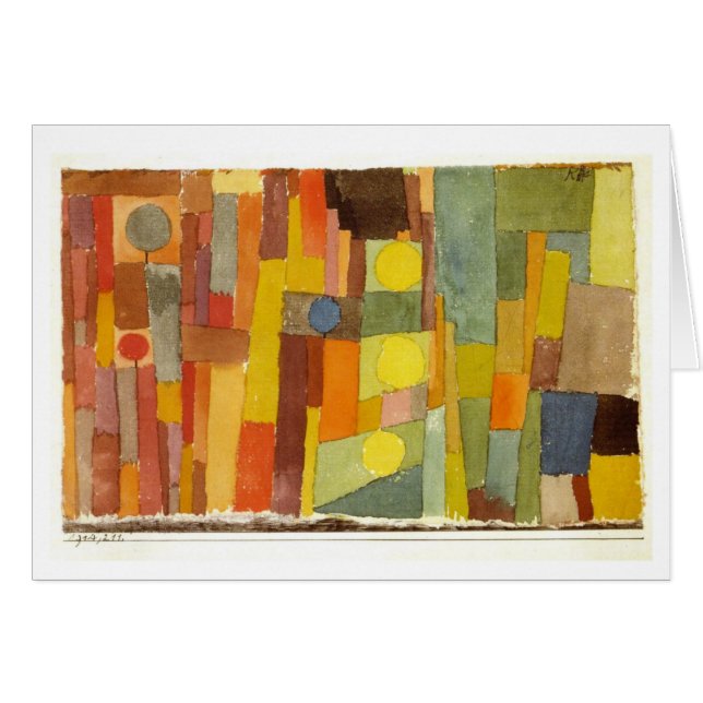 Estilo de Kairouan de Paul Klee (Anverso (Horizontal))