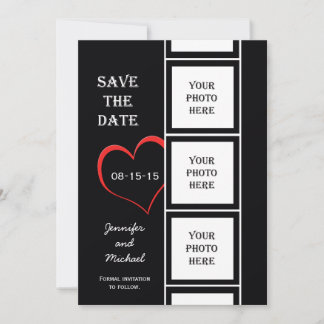 Estilo de la cabina de fotos Guardar la tarjeta de