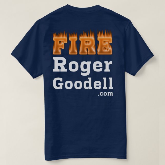 Estilo de la oscuridad de la camiseta de Roger (Reverso del diseño)