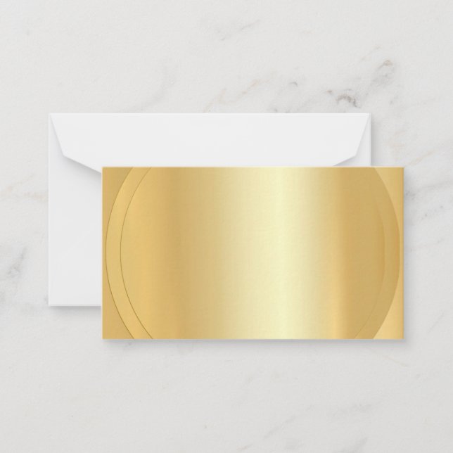Estilo de oro moderno elegante plantilla en blanco (Anverso)