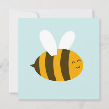 Estilo de personalizado de abejas mate Invitación