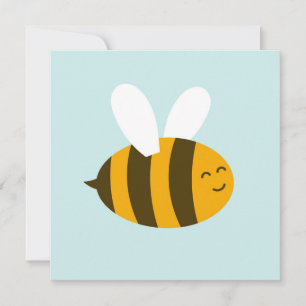 Estilo de personalizado de abejas mate Invitación