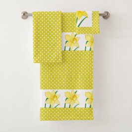 Estilo de primavera amarillo blanco con lunares y