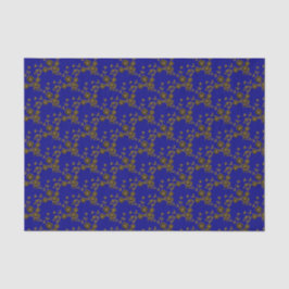 Estilo de pulverización floral 1, PAPEL Blue-Gold-