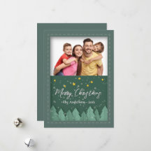 Estilo de recorte de papel Foto de Navidad del bos