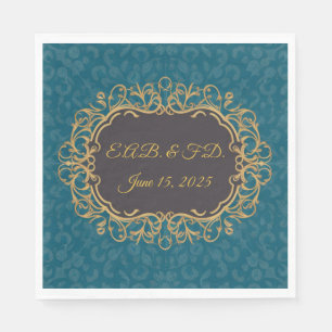 Estilo de Regencia servilleta de monograma Regenci