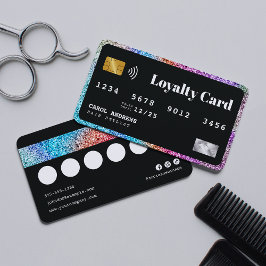 Estilo de tarjeta de crédito Glam Purpurina exclus