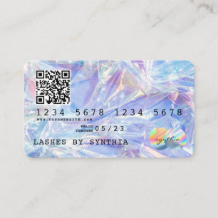 Estilo de tarjeta de crédito moderno Holograma de