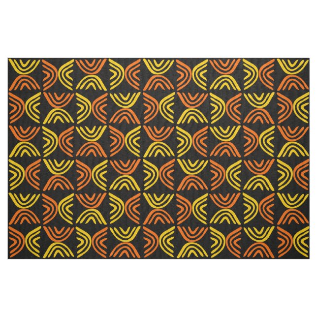 Estilo de tela de barro 080215 - Ámbar y naranja s ("Cuarto gordo" (fat quarter))