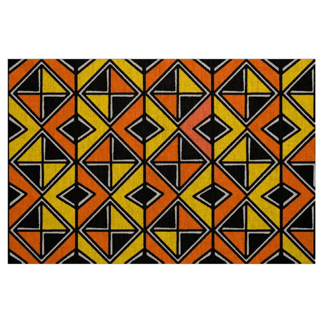 Estilo de tela de barro 100215(2) - Ámbar y Naranj ("Cuarto gordo" (fat quarter))