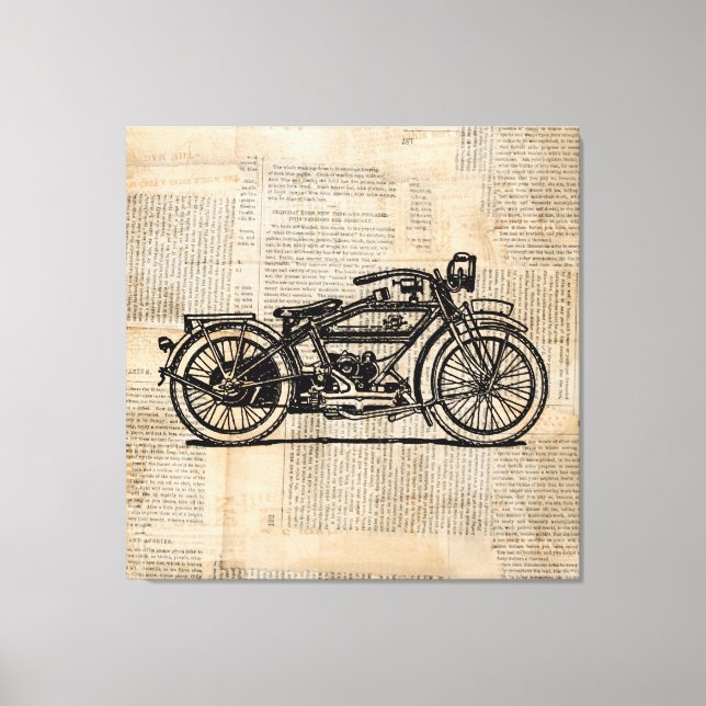 Estilo de texto de periódico de arte de motociclet (Anverso)