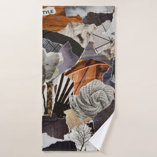 estilo de vida Color de la atmósfera gris, marrón, (Toalla de baño)