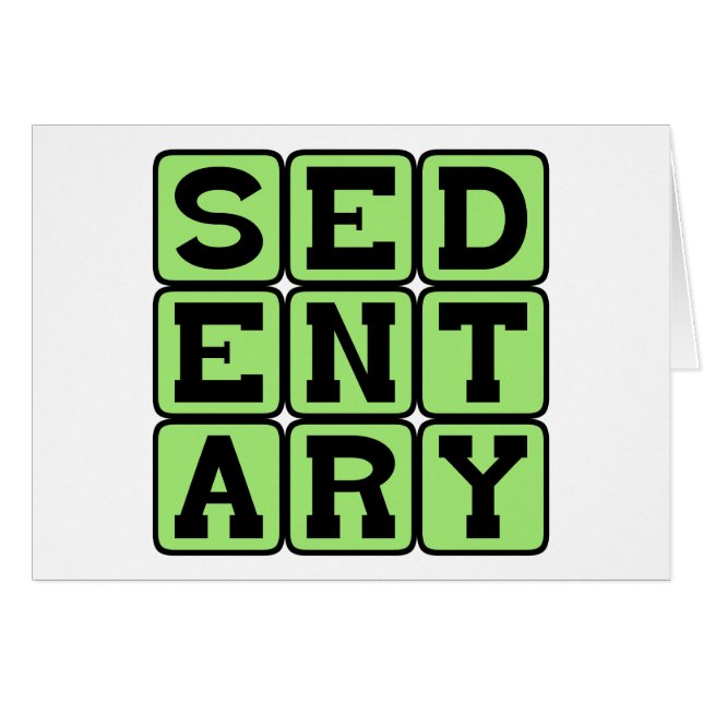 Estilo de vida sedentario y flojo (Anverso (Horizontal))