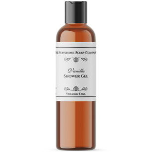 Estilo de vintage blanco con etiqueta cosmética de