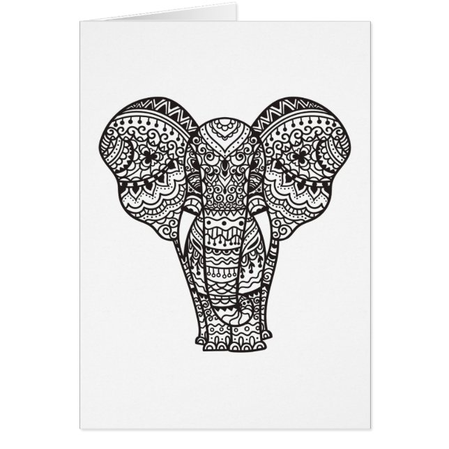 Estilo decorativo del elefante (Frente)