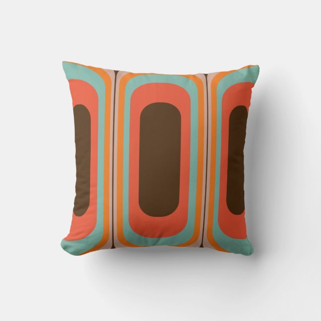 Estilo decorativo retro de la almohada 70s 60s (Anverso)