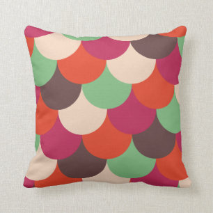Estilo decorativo retro moderno de la almohada 70s