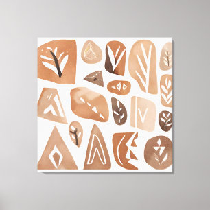 Estilo del arte botánico de la hoja de rock boho M