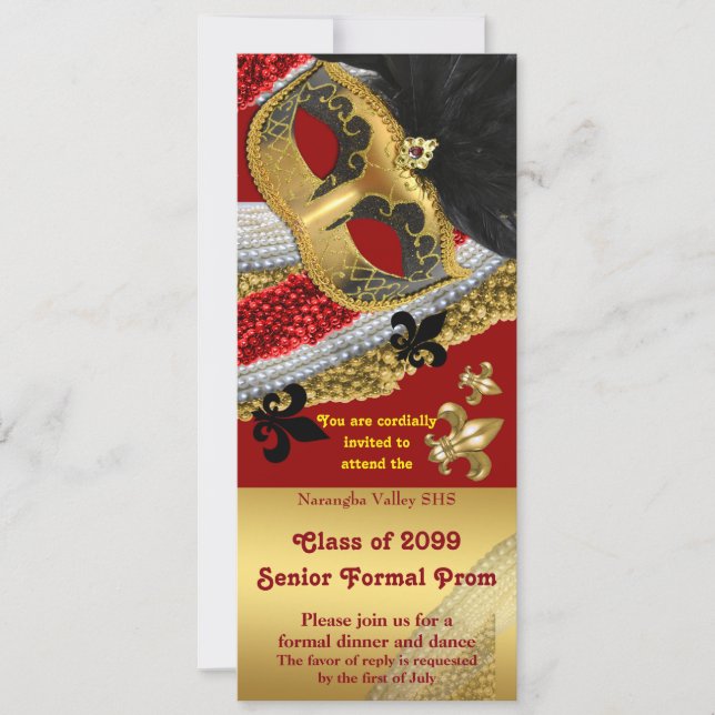 Estilo del boleto de la invitación del baile de (Anverso)