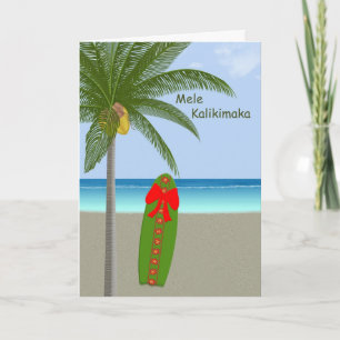 Estilo del Hawaiian de las Felices Navidad