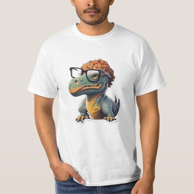 Estilo Dino-mite: La espectacular camiseta de dino (Anverso)