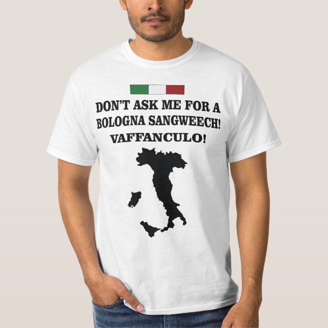 ESTILO DIVERTIDO DEL ITALIANO DE LA CAMISETA DE (Anverso)