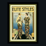 Estilo Elite de 1923 Estilo Art Deco Impresión de<br><div class="desc">Hermosa portada Art Déco de 1923 para la revista "Elite Styles".</div>