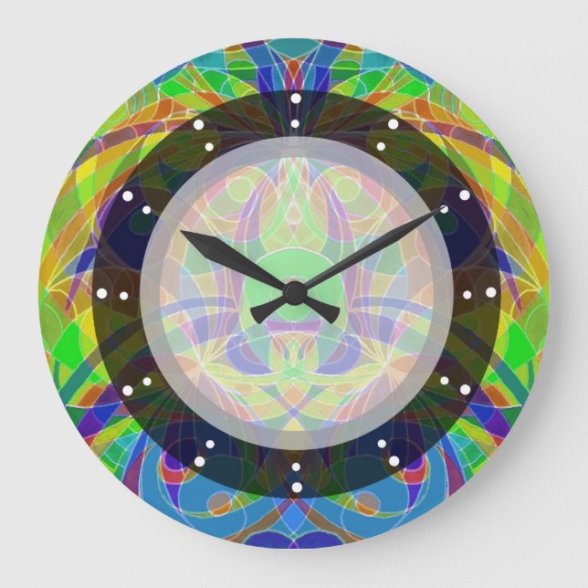 Estilo étnico del reloj de pared (Anverso)