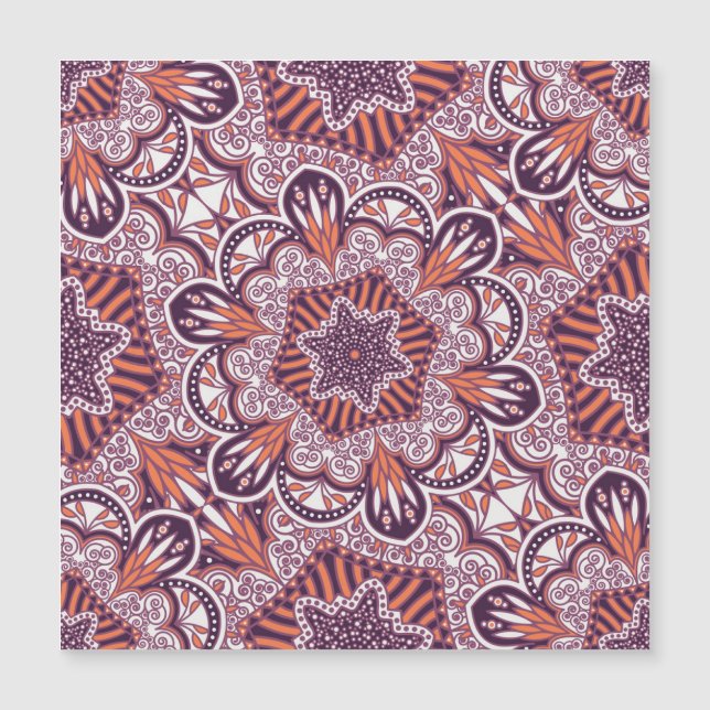 Estilo étnico, textura decorativa vintage. (Anverso)