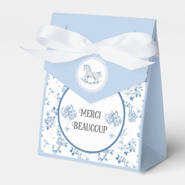 Estilo francés vintage Gracias Caja De Favor (Front Side)